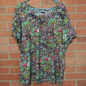 NWOT Kim Rogers 3X floral pattern plus size Belk